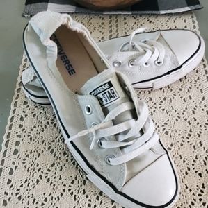 Pale grey shoreline Chuck Taylors